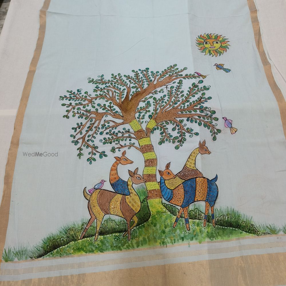 Photo From Hand painted Gond art dupatta - By Shree Designs