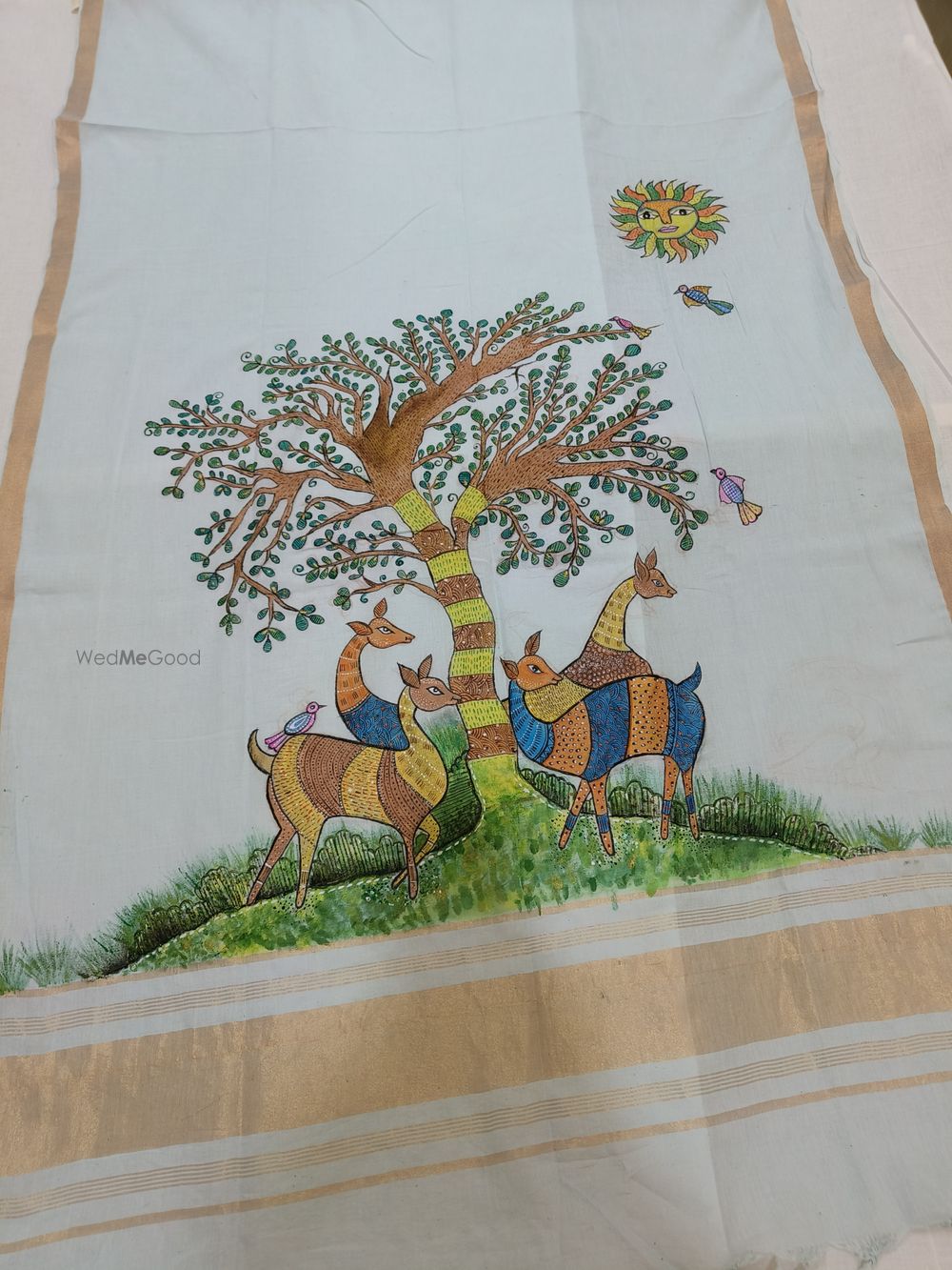 Photo From Hand painted Gond art dupatta - By Shree Designs