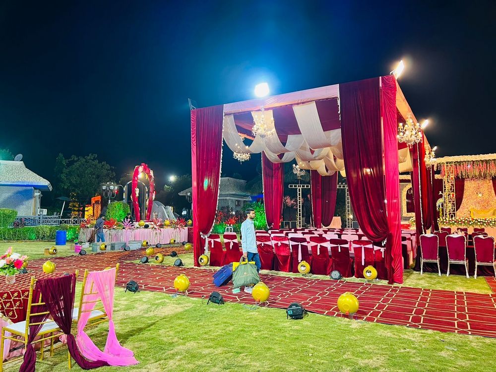 Photo From LAWN SETUP WITH RED COLOUR - By MJ Funcity Waterpark and Resort