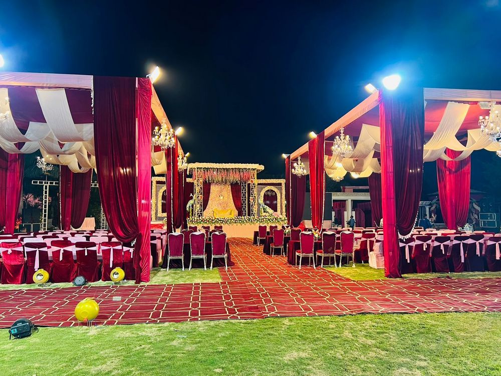 Photo From LAWN SETUP WITH RED COLOUR - By MJ Funcity Waterpark and Resort