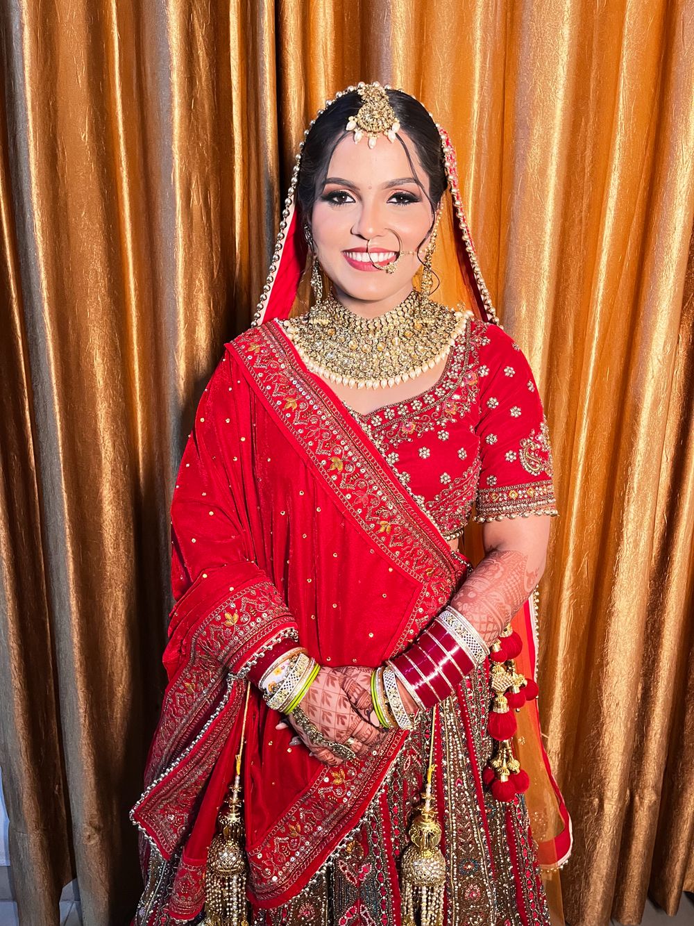 Photo From Anjali’s traditional Red Bridal look - By Hair & Makeup by Vaishnavi