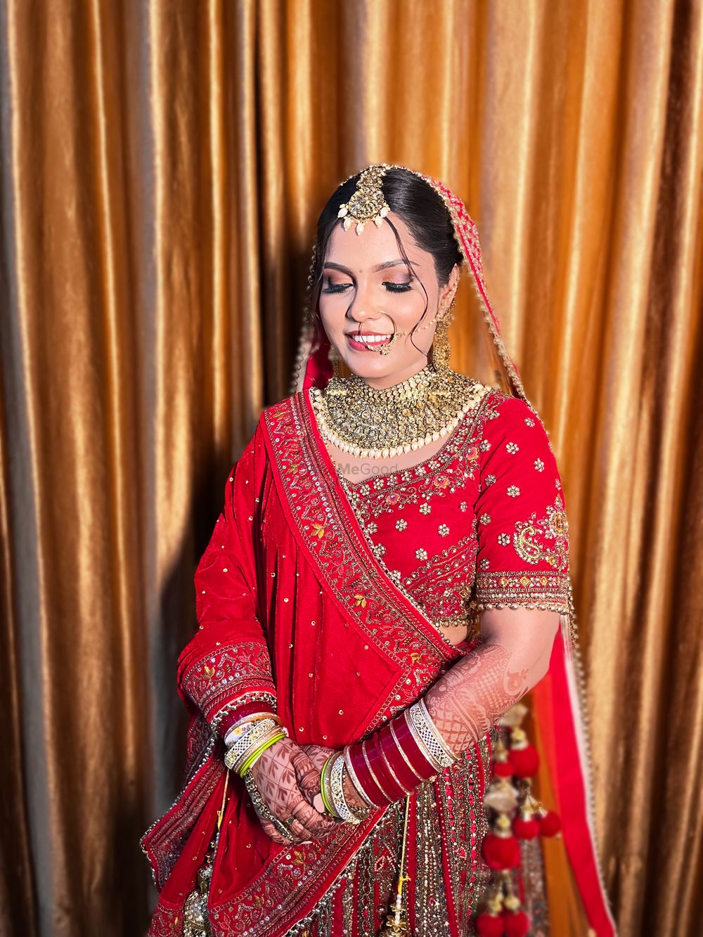 Photo From Anjali’s traditional Red Bridal look - By Hair & Makeup by Vaishnavi