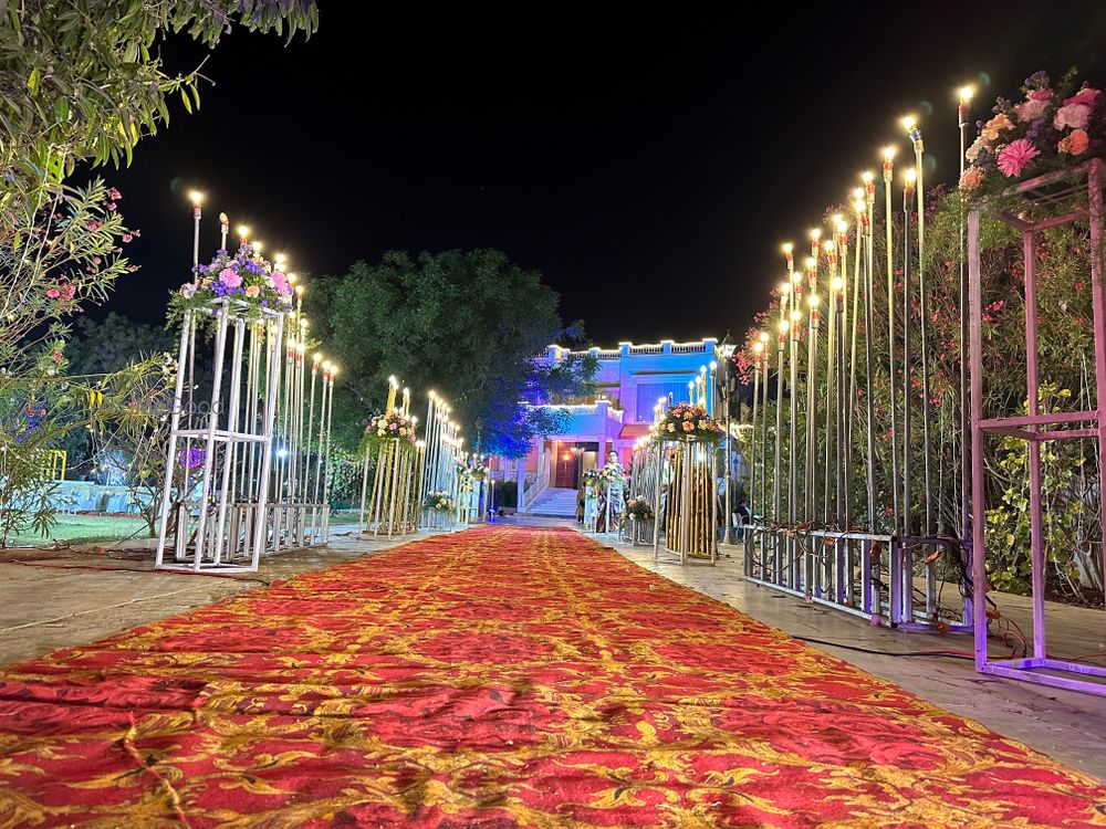 Photo From Moinabad farmhouse ( mandap , reception ,haldi) - By Auspicious Flower Decor and Events