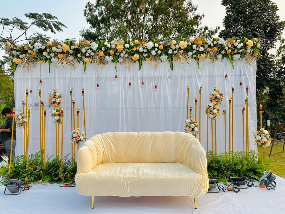 Photo From Moinabad farmhouse ( mandap , reception ,haldi) - By Auspicious Flower Decor and Events