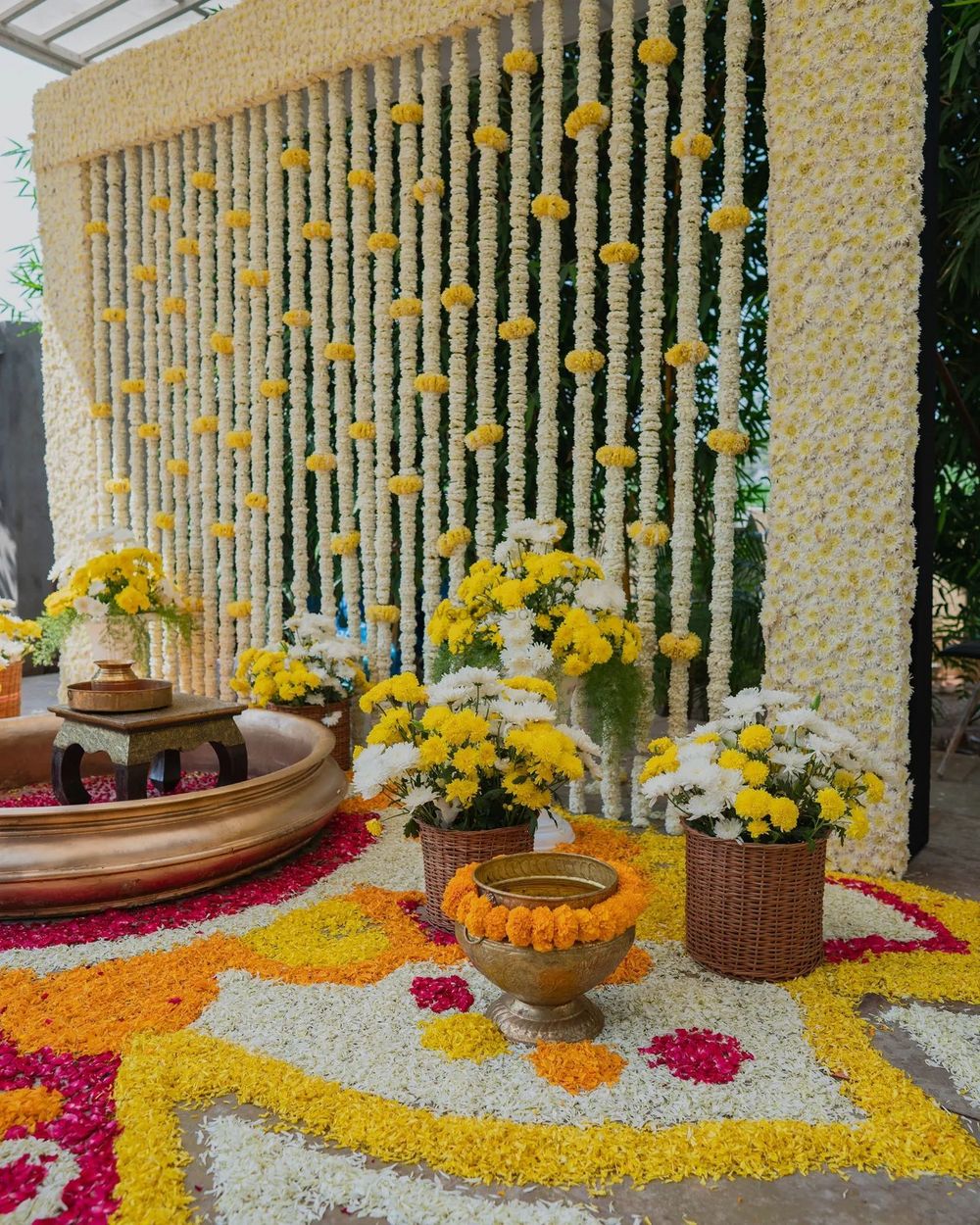 Photo From Haldi Backdrop - By Auspicious Flower Decor and Events