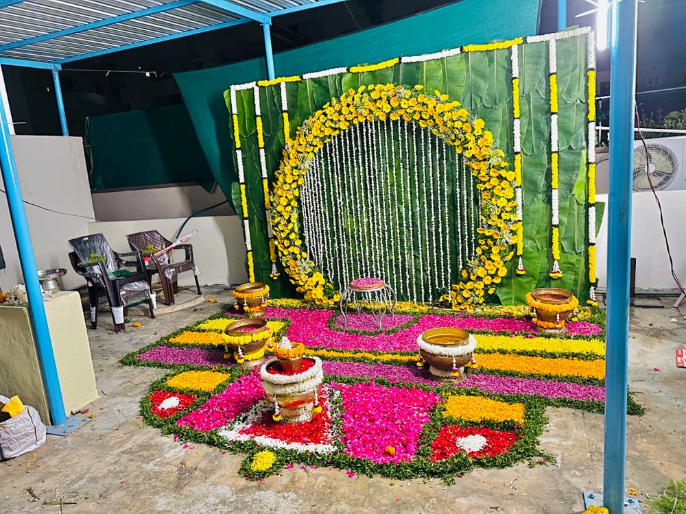 Photo From Haldi Backdrop - By Auspicious Flower Decor and Events