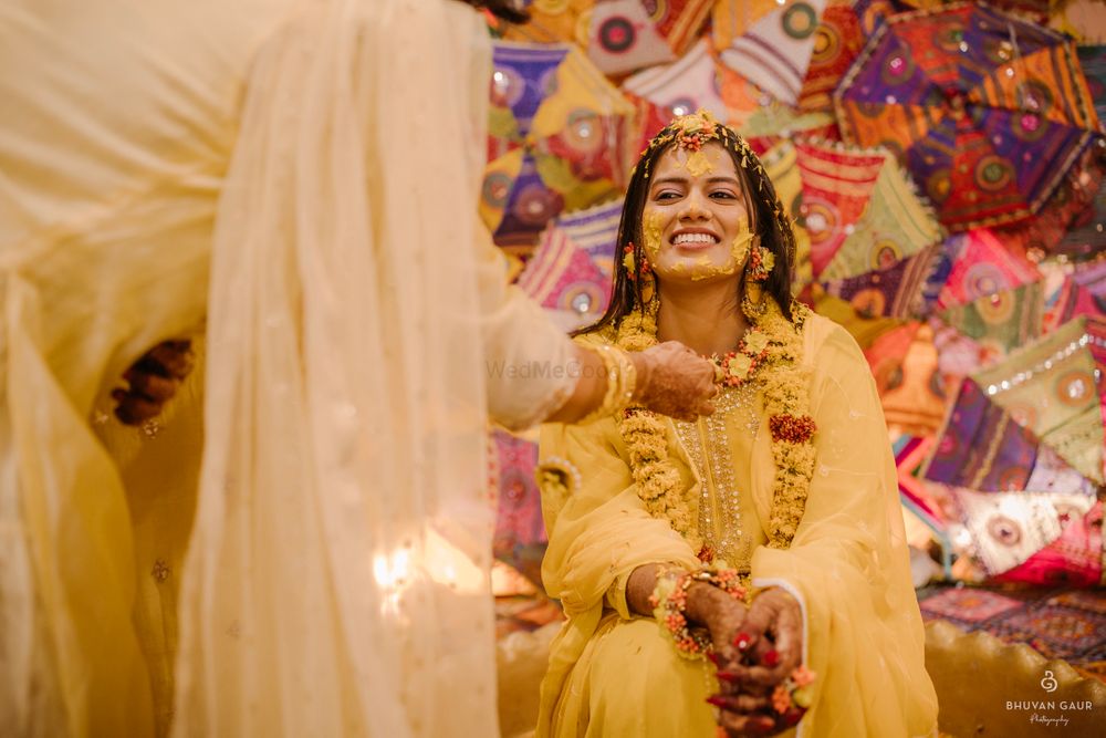 Photo From Haldi mehndi bride - By Neha Walia Artistry