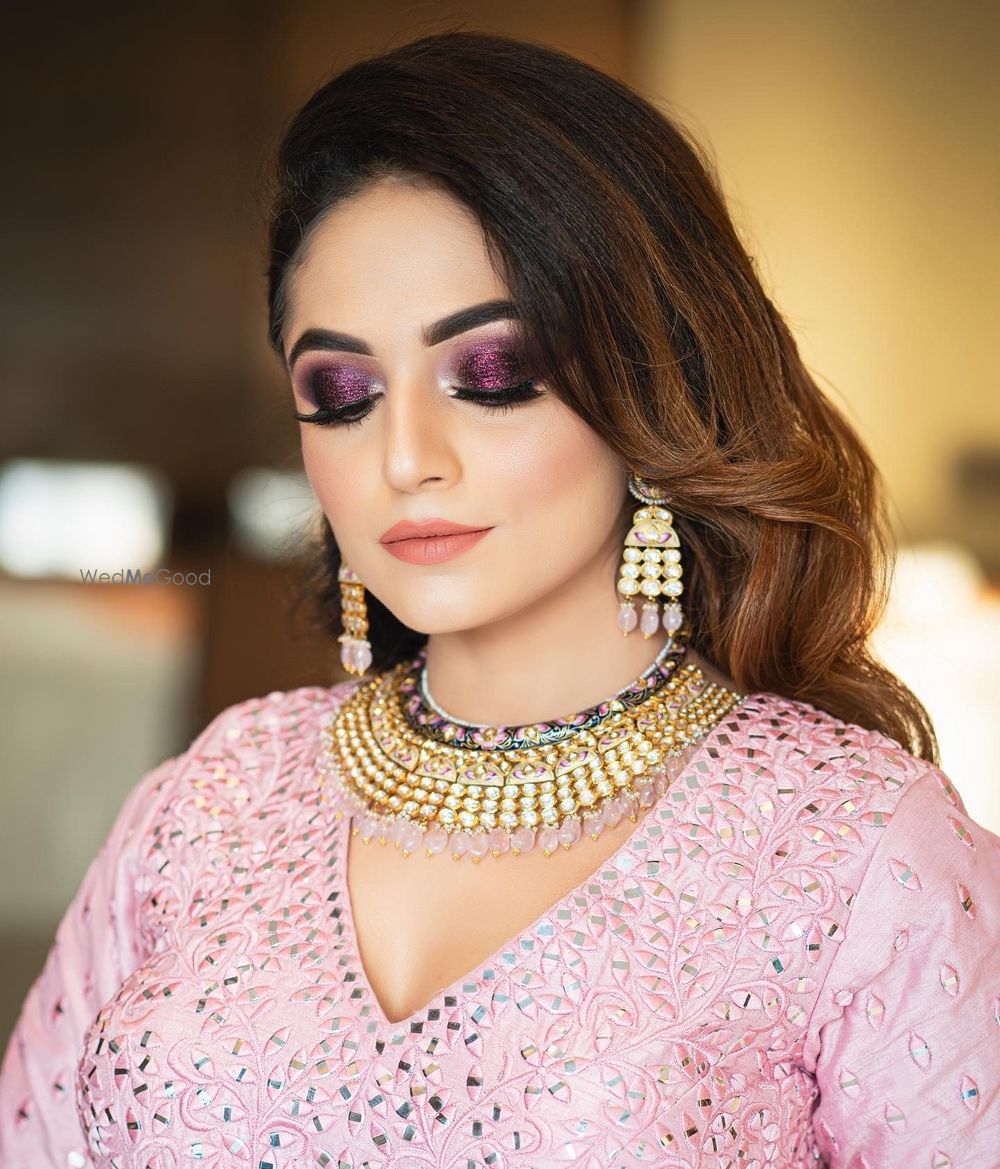 Photo From Pink Glam Shimmery Makeover - By Diksha Duggal Makeovers