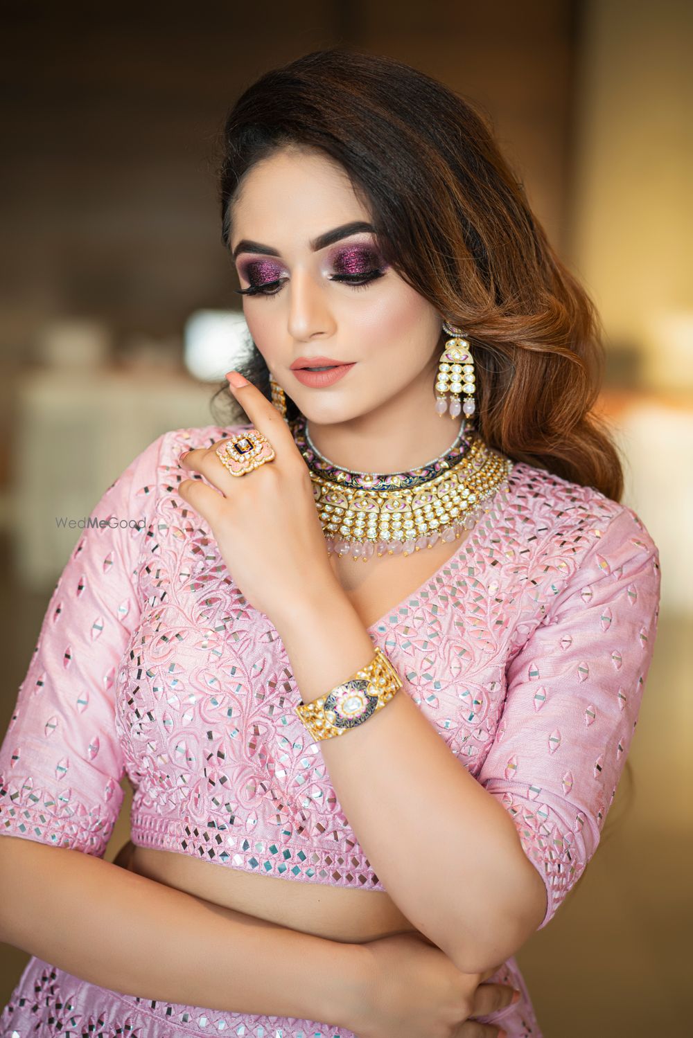 Photo From Pink Glam Shimmery Makeover - By Diksha Duggal Makeovers