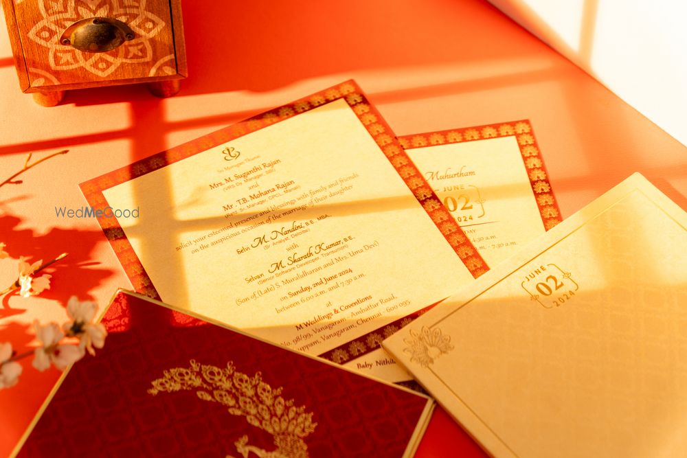 Photo From Elegant Vibrant Red - By Aishwarya Designer Invitation