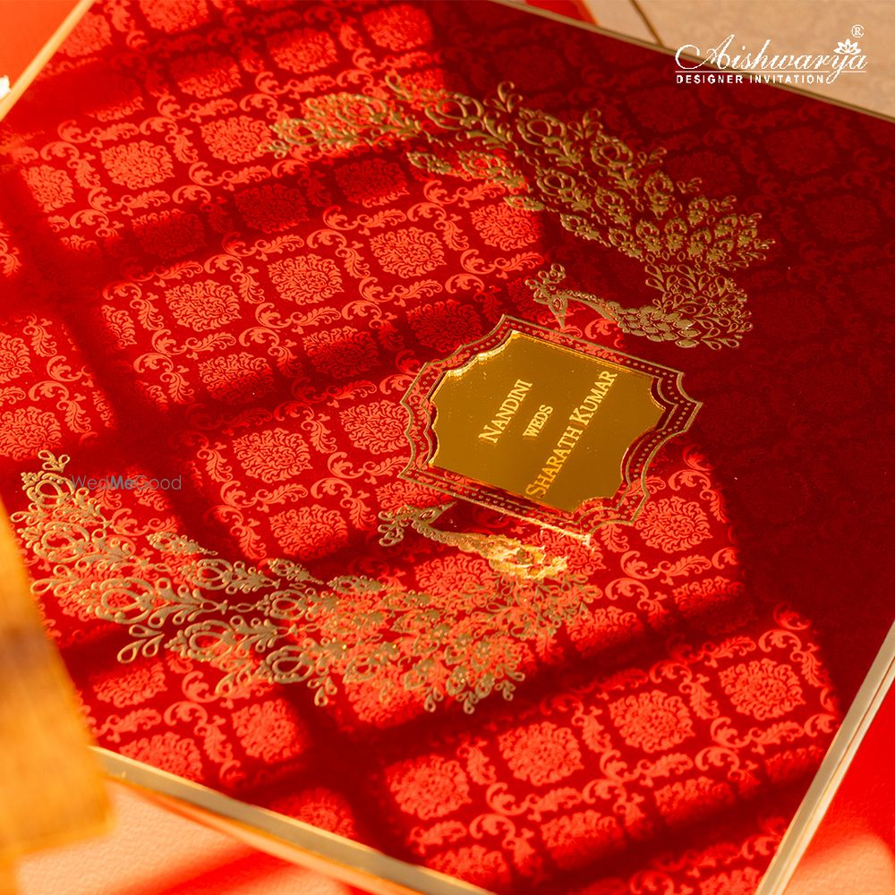 Photo From Elegant Vibrant Red - By Aishwarya Designer Invitation