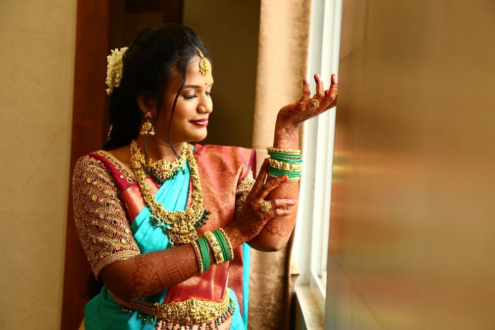 Photo From Mahalakshmi’s Engagement  - By Bridal Makeup by Sharmilaa