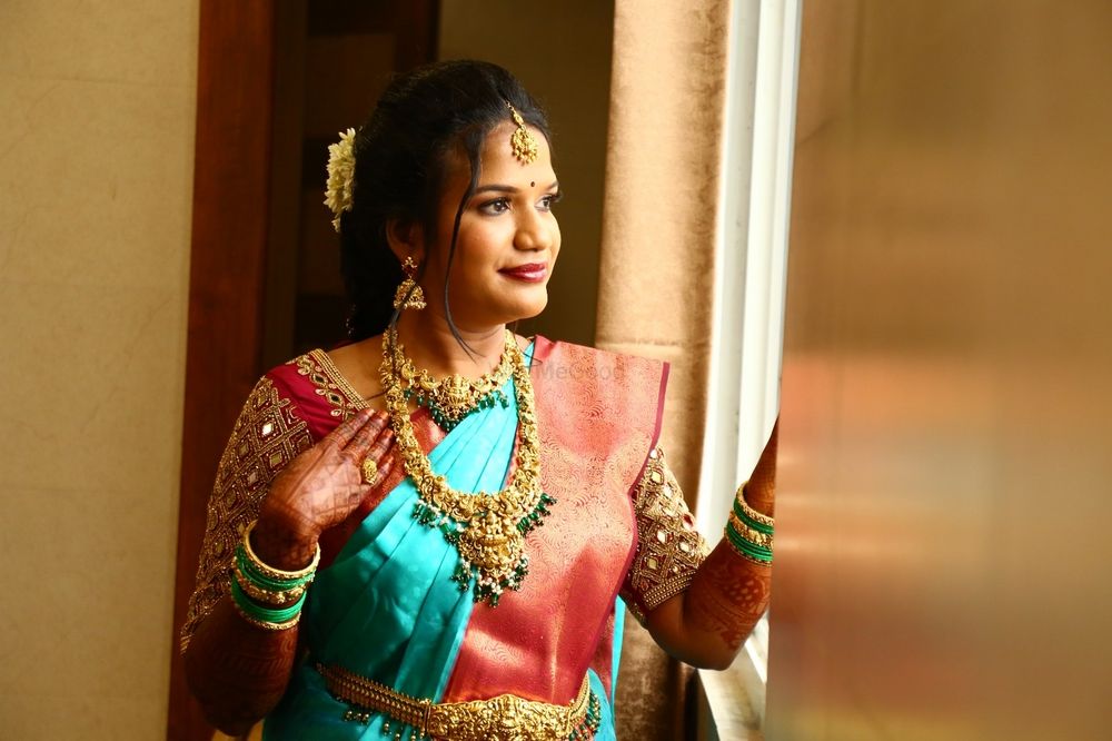 Photo From Mahalakshmi’s Engagement  - By Bridal Makeup by Sharmilaa