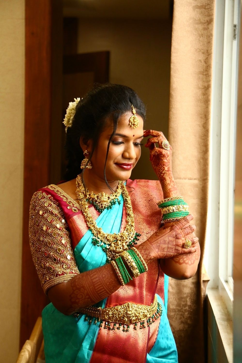 Photo From Mahalakshmi’s Engagement  - By Bridal Makeup by Sharmilaa