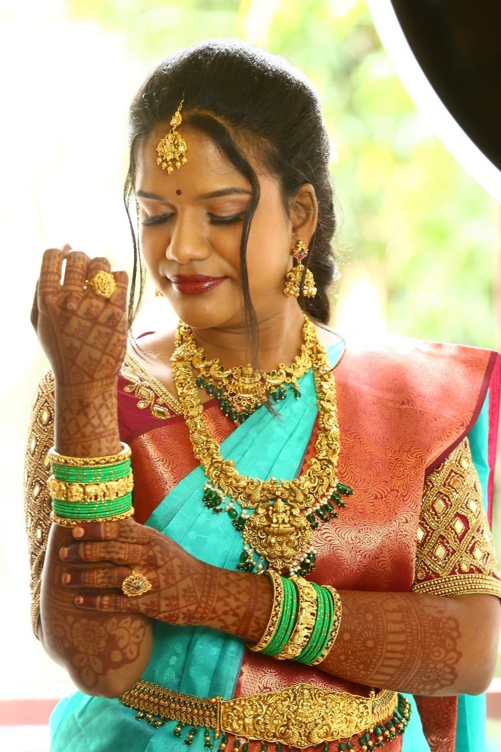 Photo From Mahalakshmi’s Engagement  - By Bridal Makeup by Sharmilaa