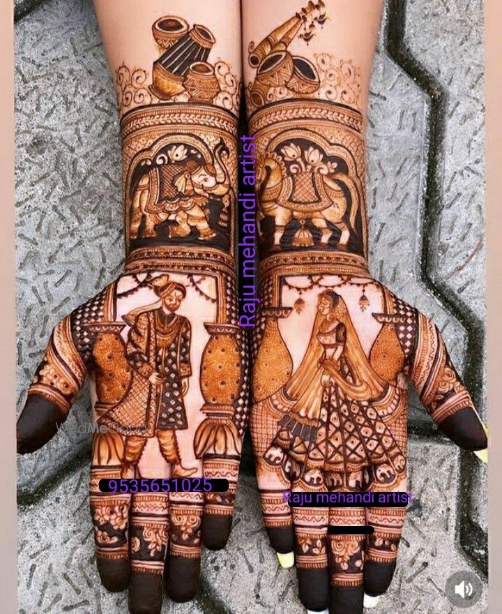 Photo From bridal mehndi design - By Raju Mehandi Artist