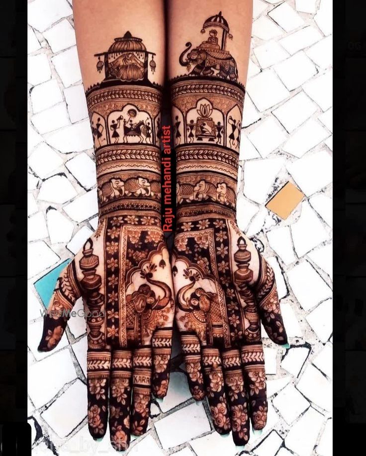 Photo From bridal mehndi design - By Raju Mehandi Artist