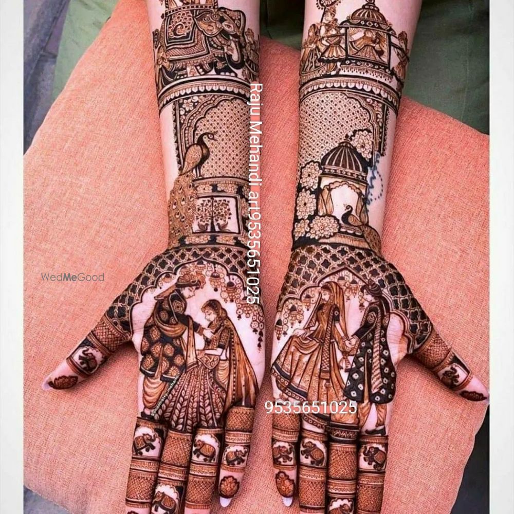 Photo From bridal mehndi design - By Raju Mehandi Artist