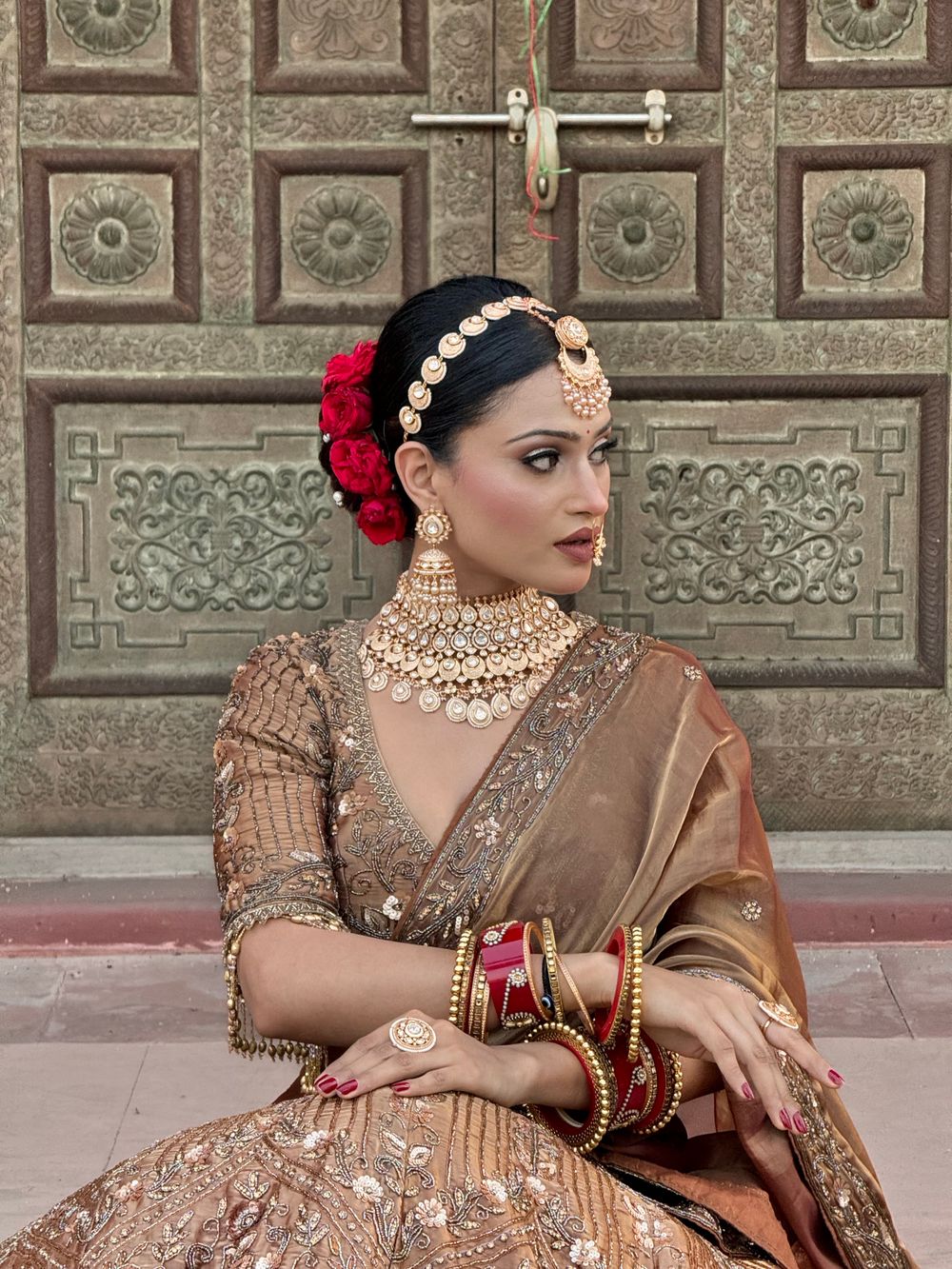 Photo From Rajwadi bridal look  - By Bhumis Makeup Studio