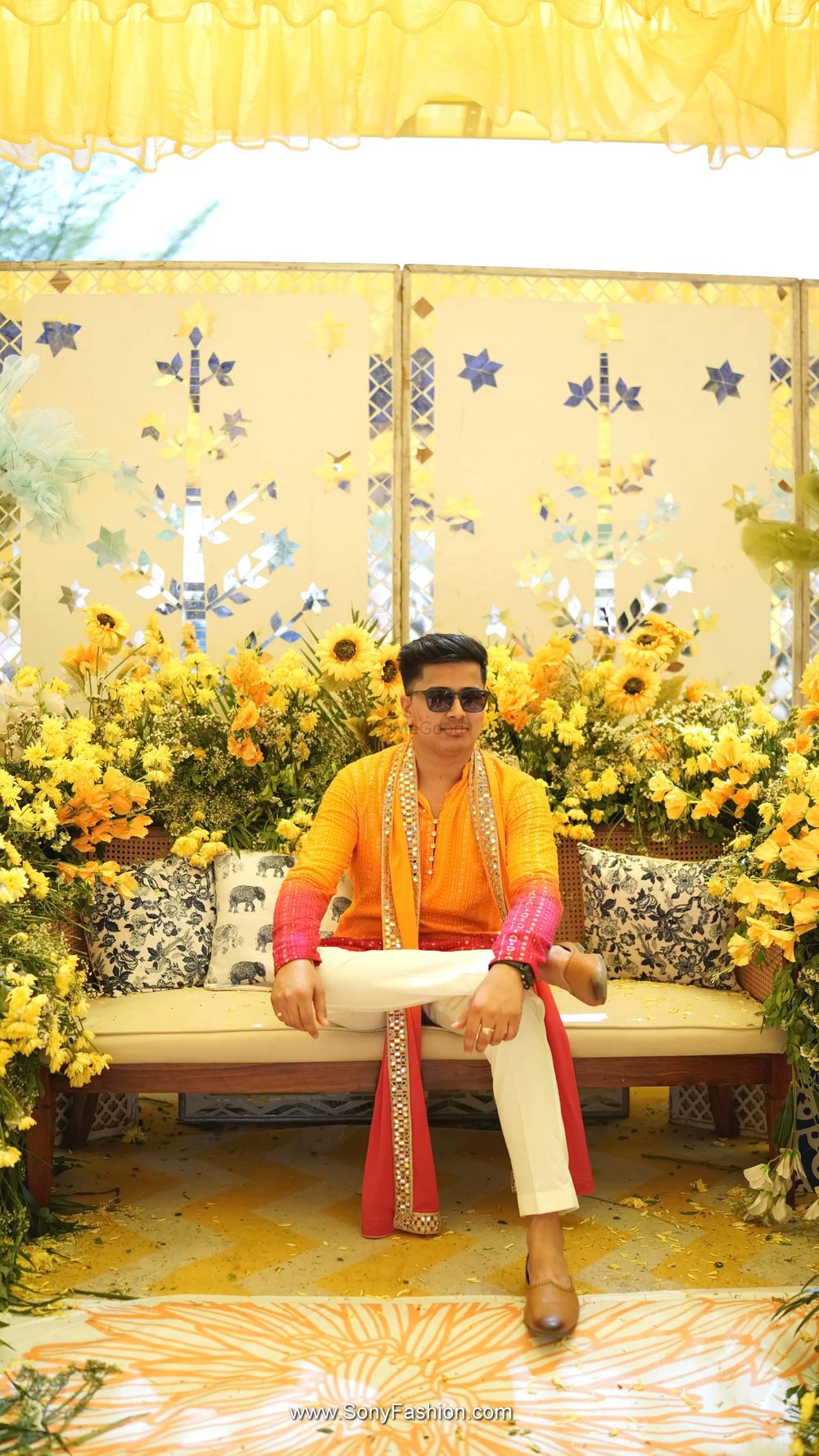 Photo From Shubham Ji In Our Custom Ombre Haldi Outfit - By Devyom - Sherwani Store