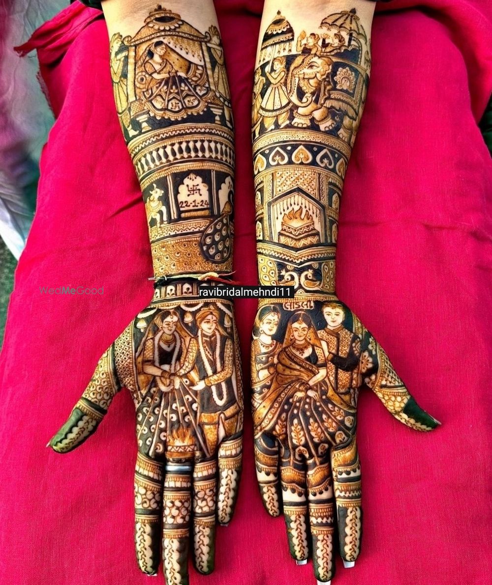 Photo From BRIDAL MEHNDI with HEAVY FIGURE sometime bridal story figures - By Ravi Bridal Mehndi