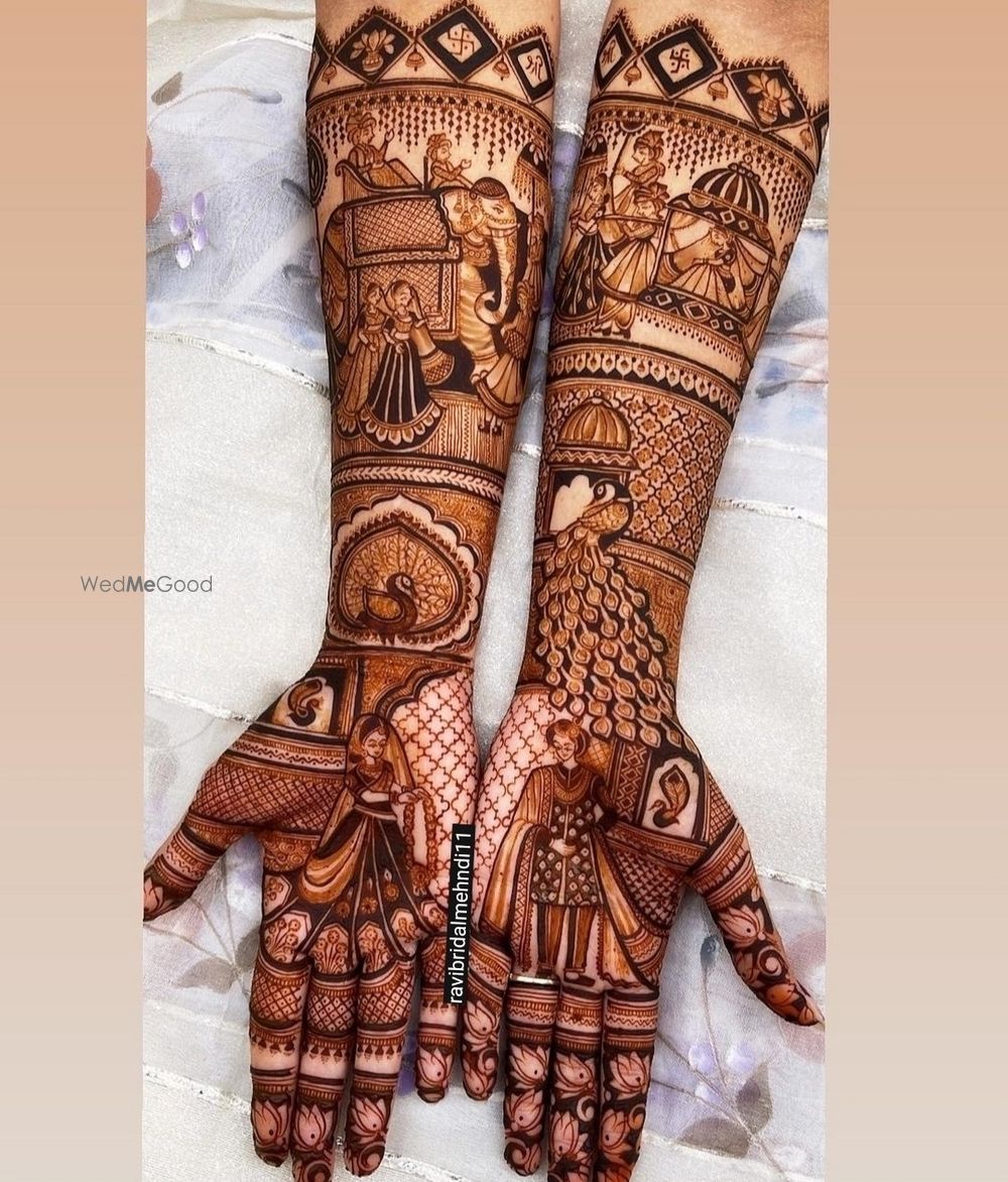 Photo From BRIDAL MEHNDI with HEAVY FIGURE sometime bridal story figures - By Ravi Bridal Mehndi