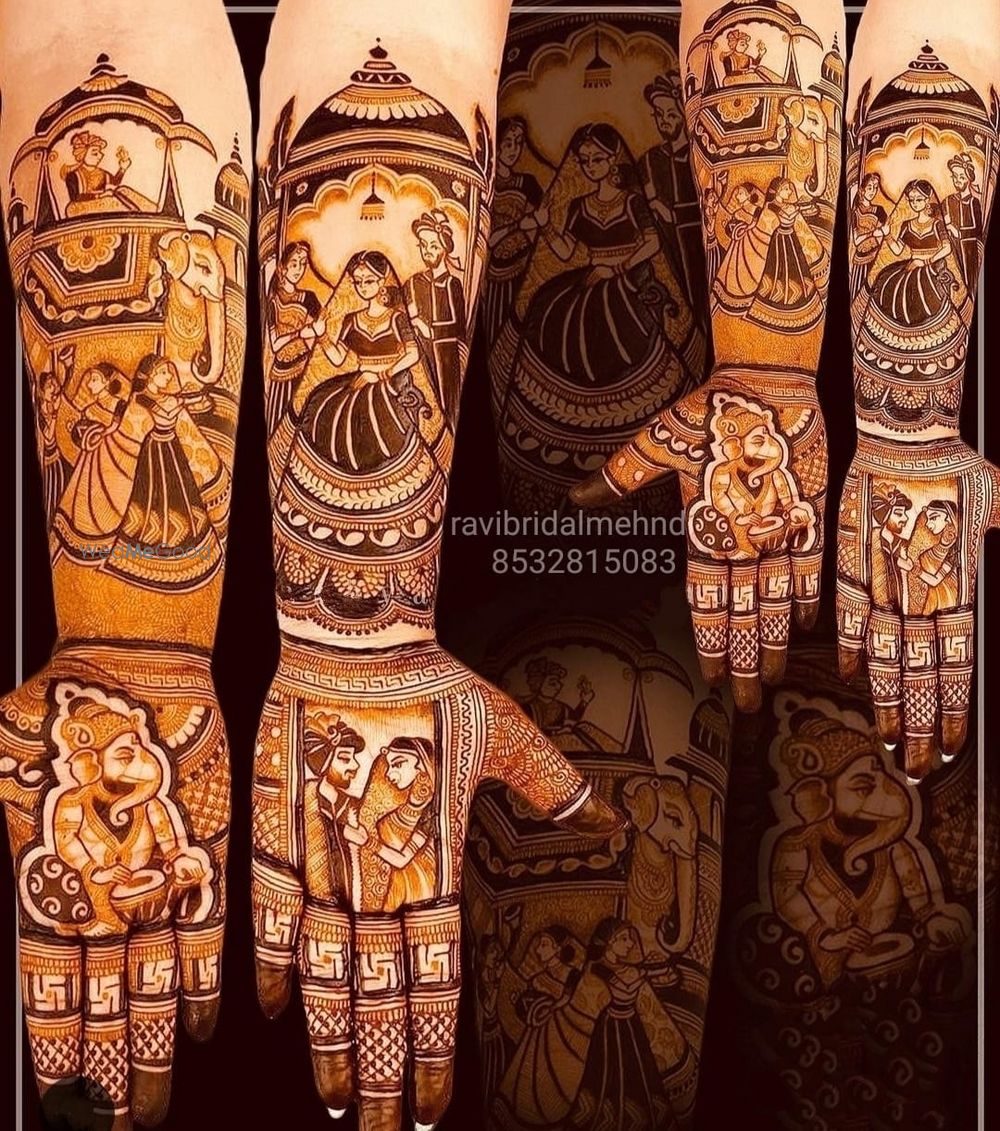 Photo From BRIDAL MEHNDI with HEAVY FIGURE sometime bridal story figures - By Ravi Bridal Mehndi