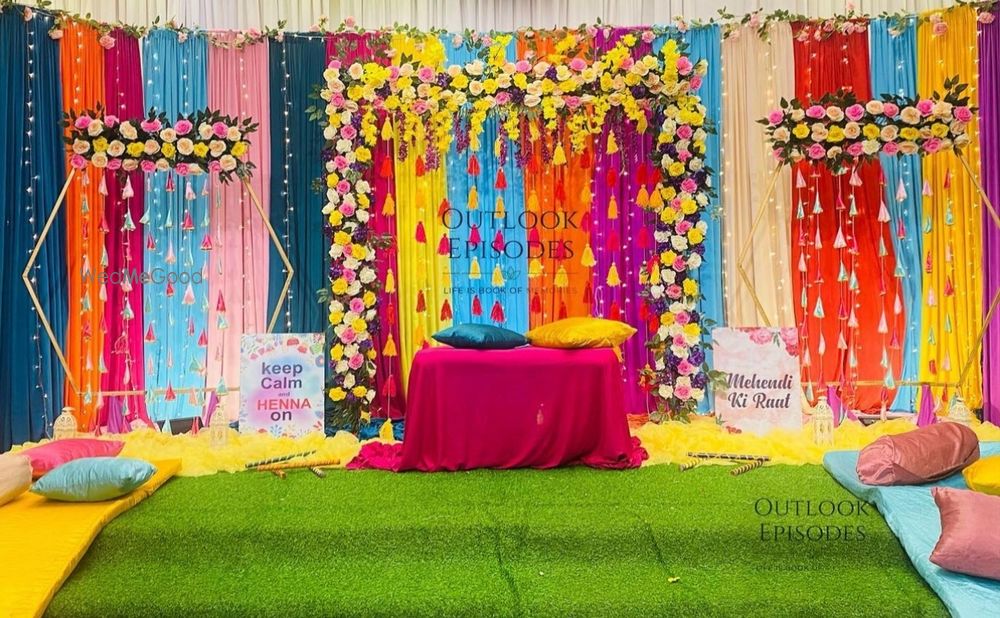 Photo From Mehndi setups & themes - By Auspicious Flower Decor and Events