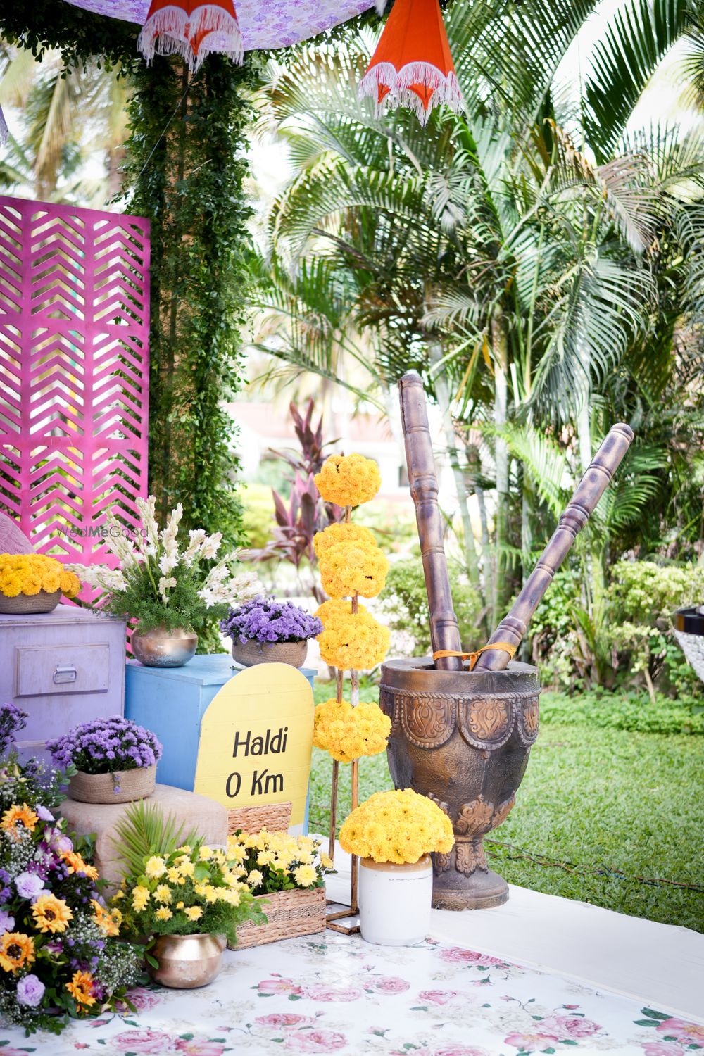 Photo From Golden Palms Haldi Decor - By Wedding Solution