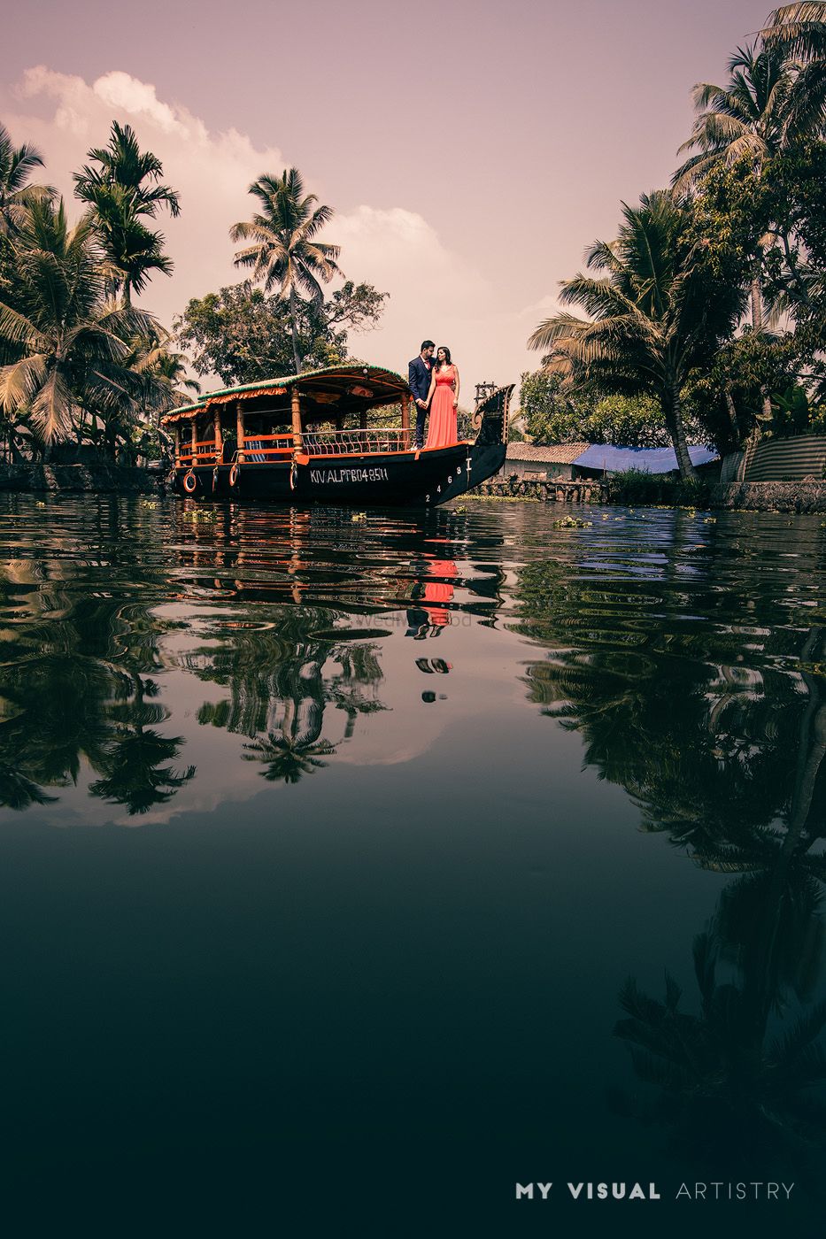 Photo of Pre wedding shoot in Kerala on house boat