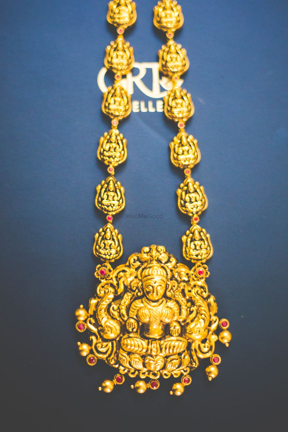 Photo of South Indian bridal  temple jewellery necklace