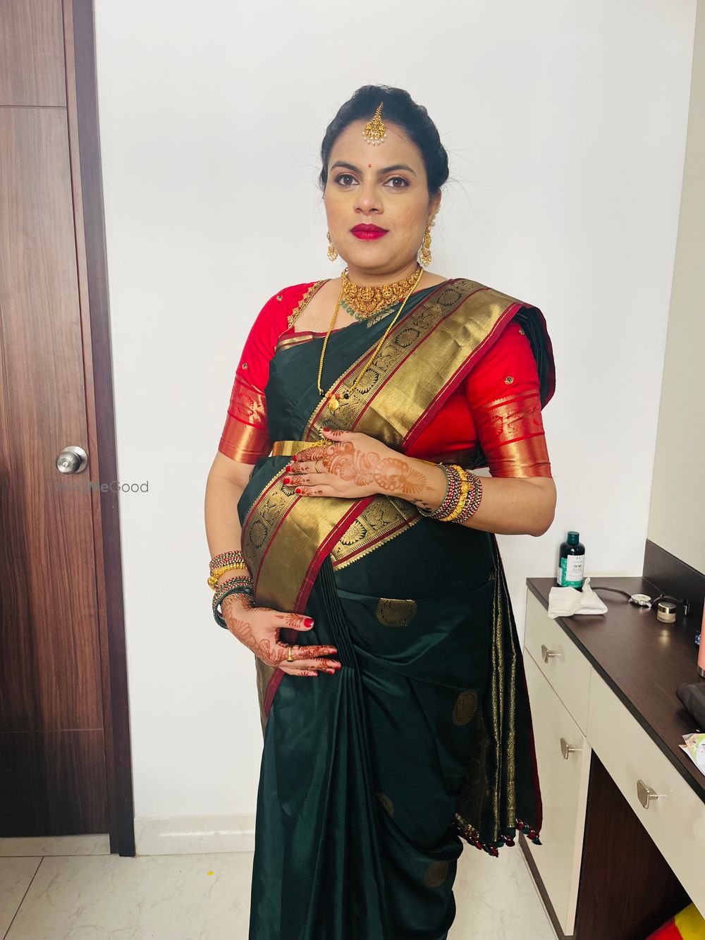 Photo From Sinchana’s babyshower look - By Makeovers by Sudhanatesh