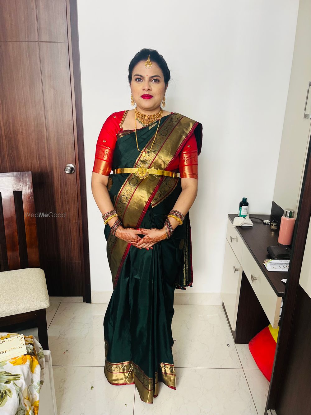 Photo From Sinchana’s babyshower look - By Makeovers by Sudhanatesh