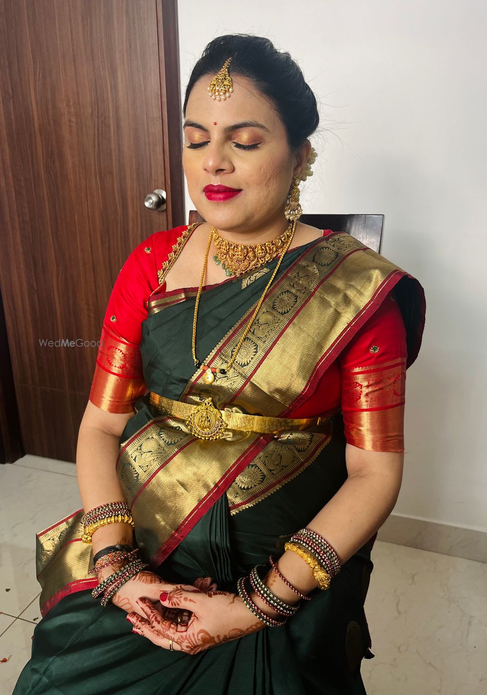 Photo From Sinchana’s babyshower look - By Makeovers by Sudhanatesh