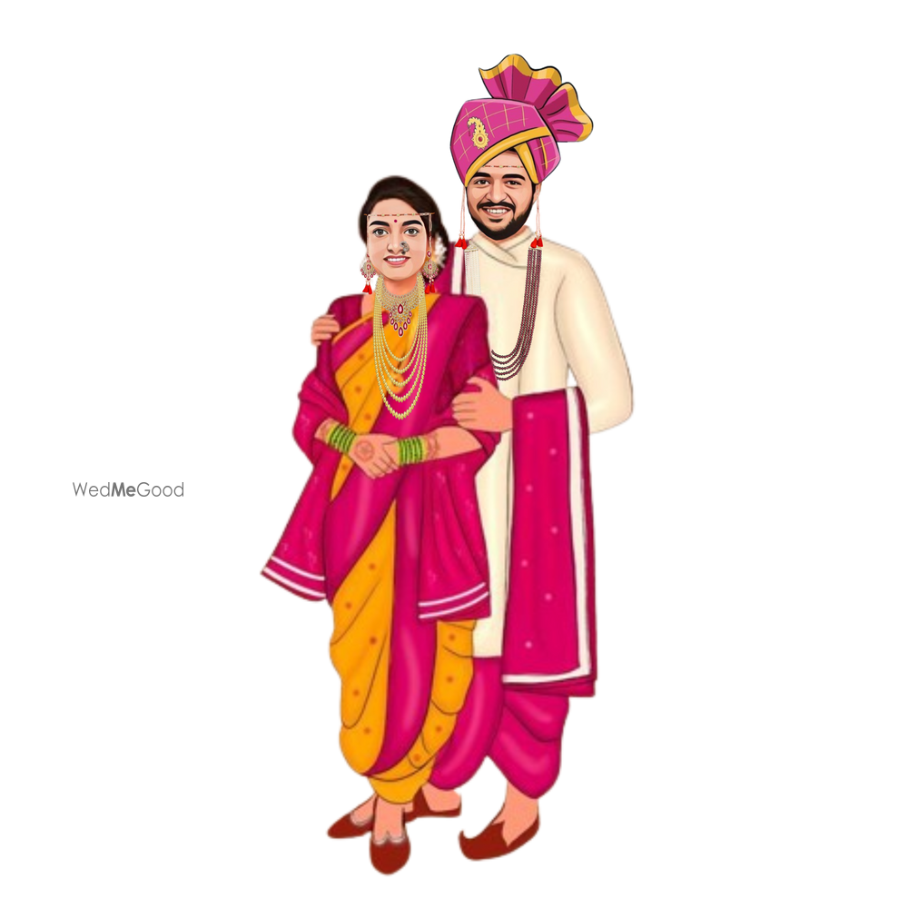 Photo From Couple Caricatures - By Nimantran Kala Digital Invitation 