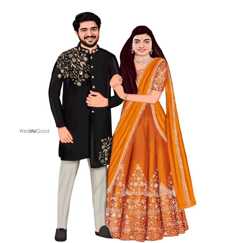 Photo From Couple Caricatures - By Nimantran Kala Digital Invitation 