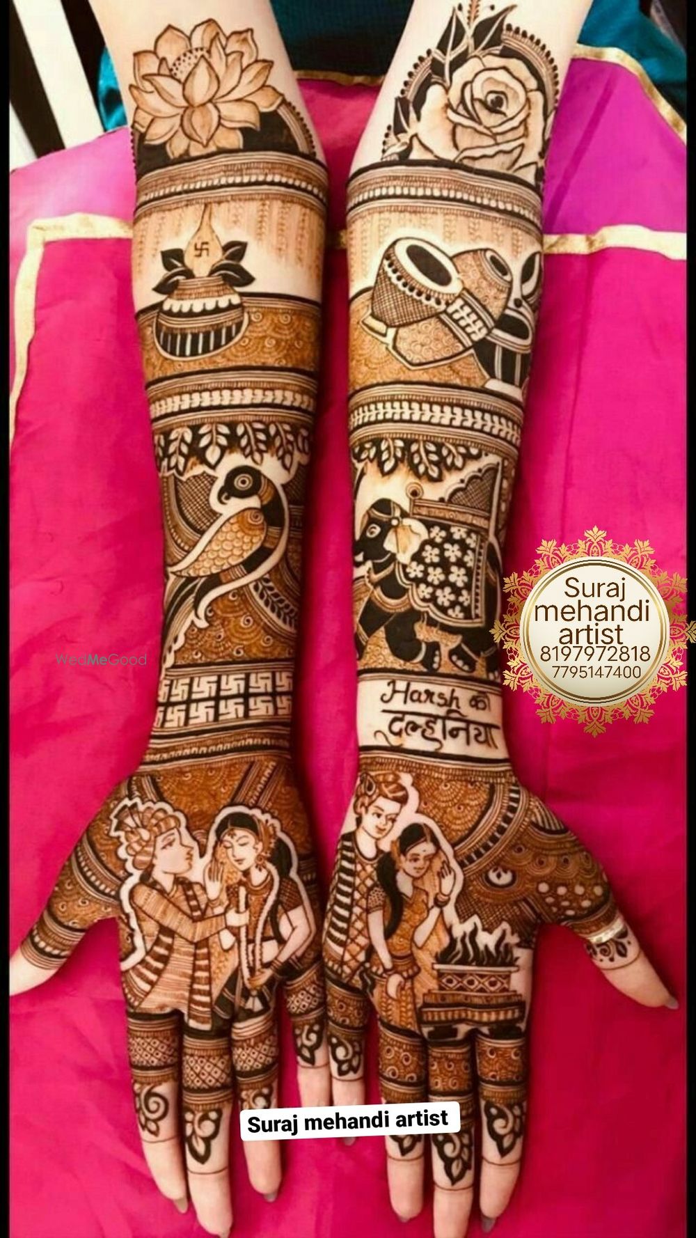Photo From bridal special mehndi design - By Suraj Mehandi Artist