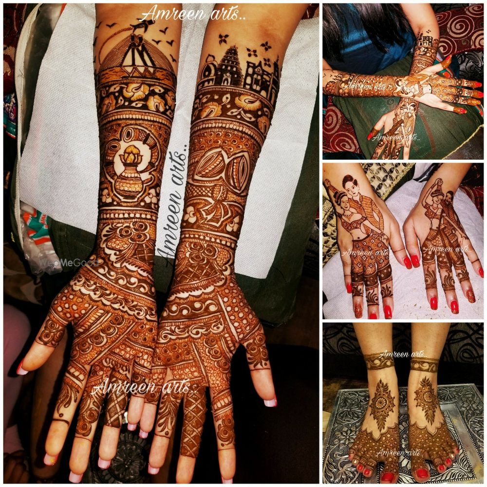 Photo From Stylish Bridal Design - By Amreen Mehendi Art