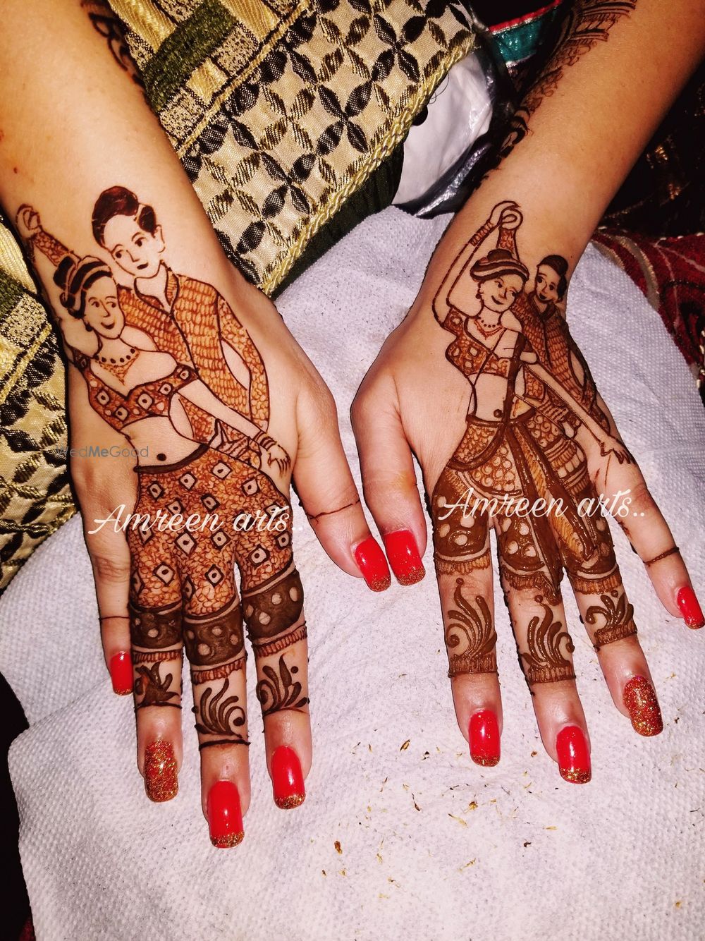 Photo From Stylish Bridal Design - By Amreen Mehendi Art