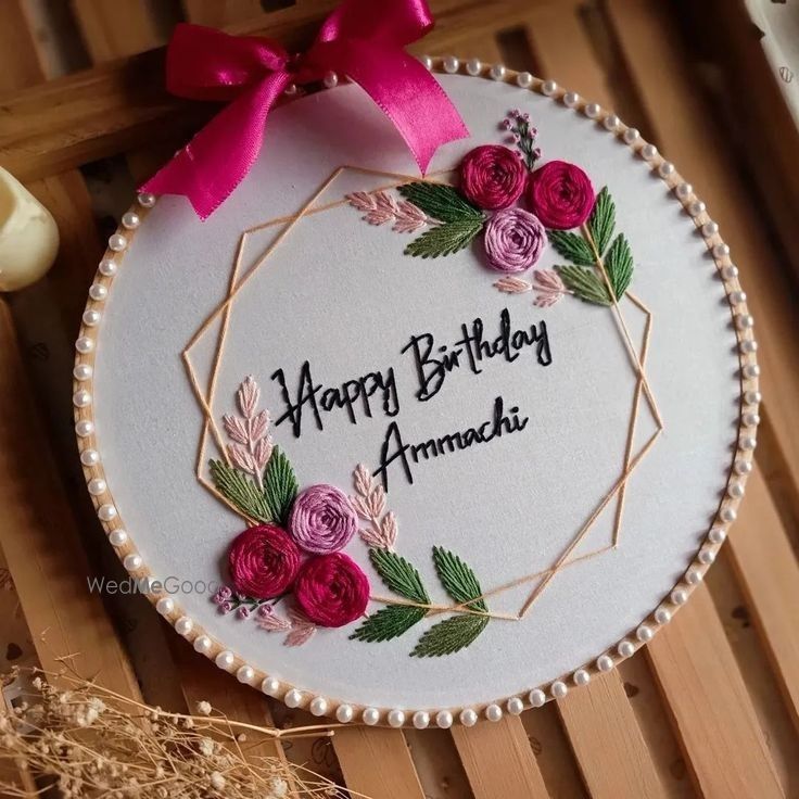 Photo From Embroidery hoops for Birthday - By Raj Artistry