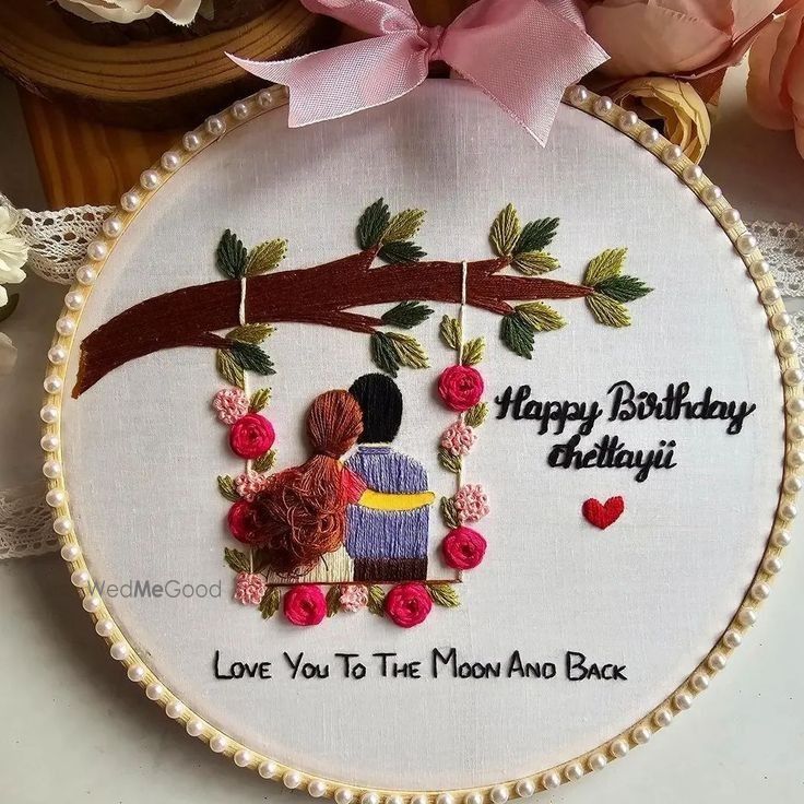 Photo From Embroidery hoops for Birthday - By Raj Artistry