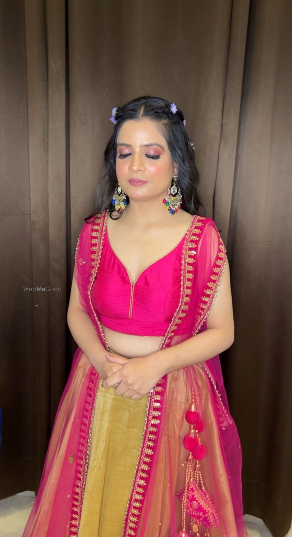 Photo From Beautiful client Nikita for her mehndi - By Pretty Faces by Rakhi Kapoor