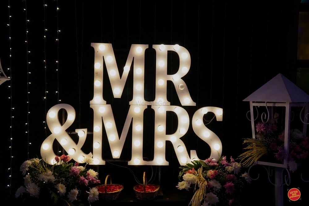 Photo of Mr and mrs props for reception decor
