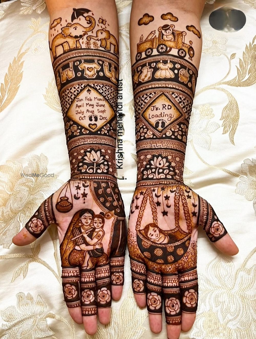 Photo From Baby shower designs - By Krishna Mehandi Artist