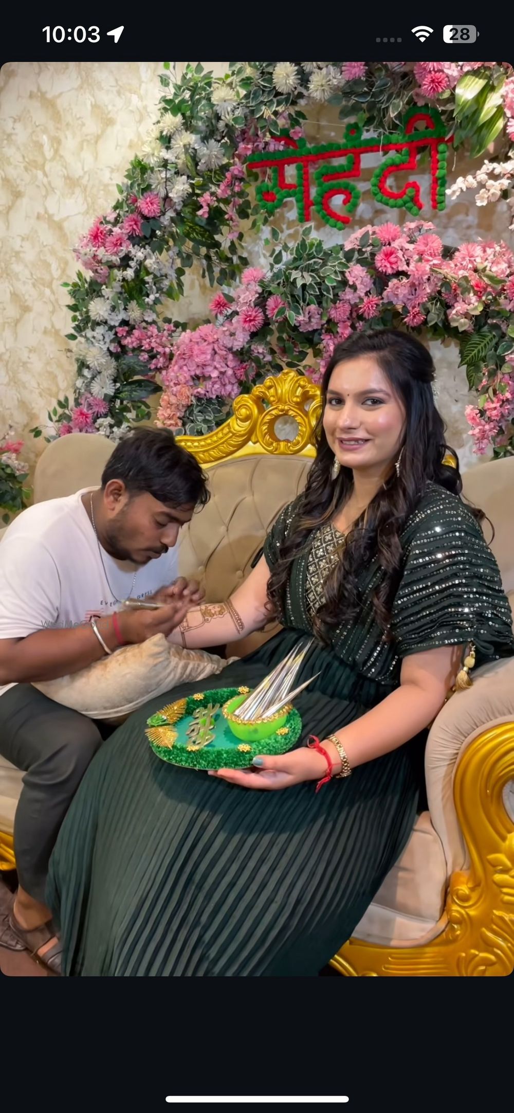 Photo From BRIDE Tanvi on her mehandi look - By Deepika Prayani Makeover