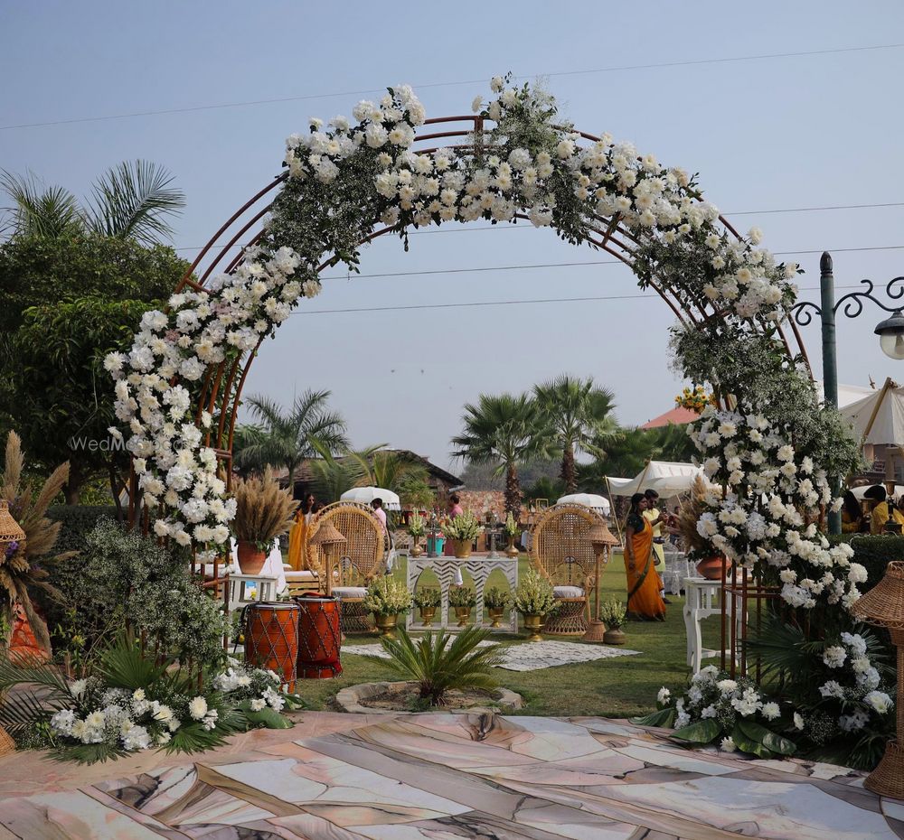 Photo From Akshansh & Ritu ( haldi )  - By Decor by Shubham Sethia