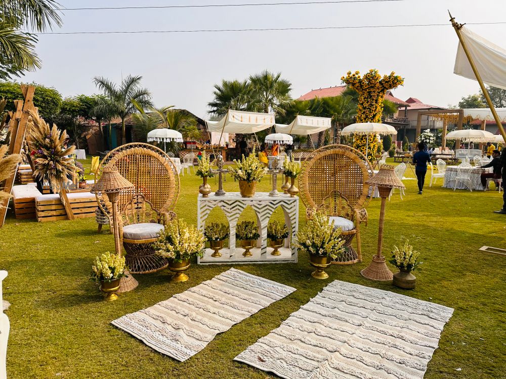 Photo From Akshansh & Ritu ( haldi )  - By Decor by Shubham Sethia