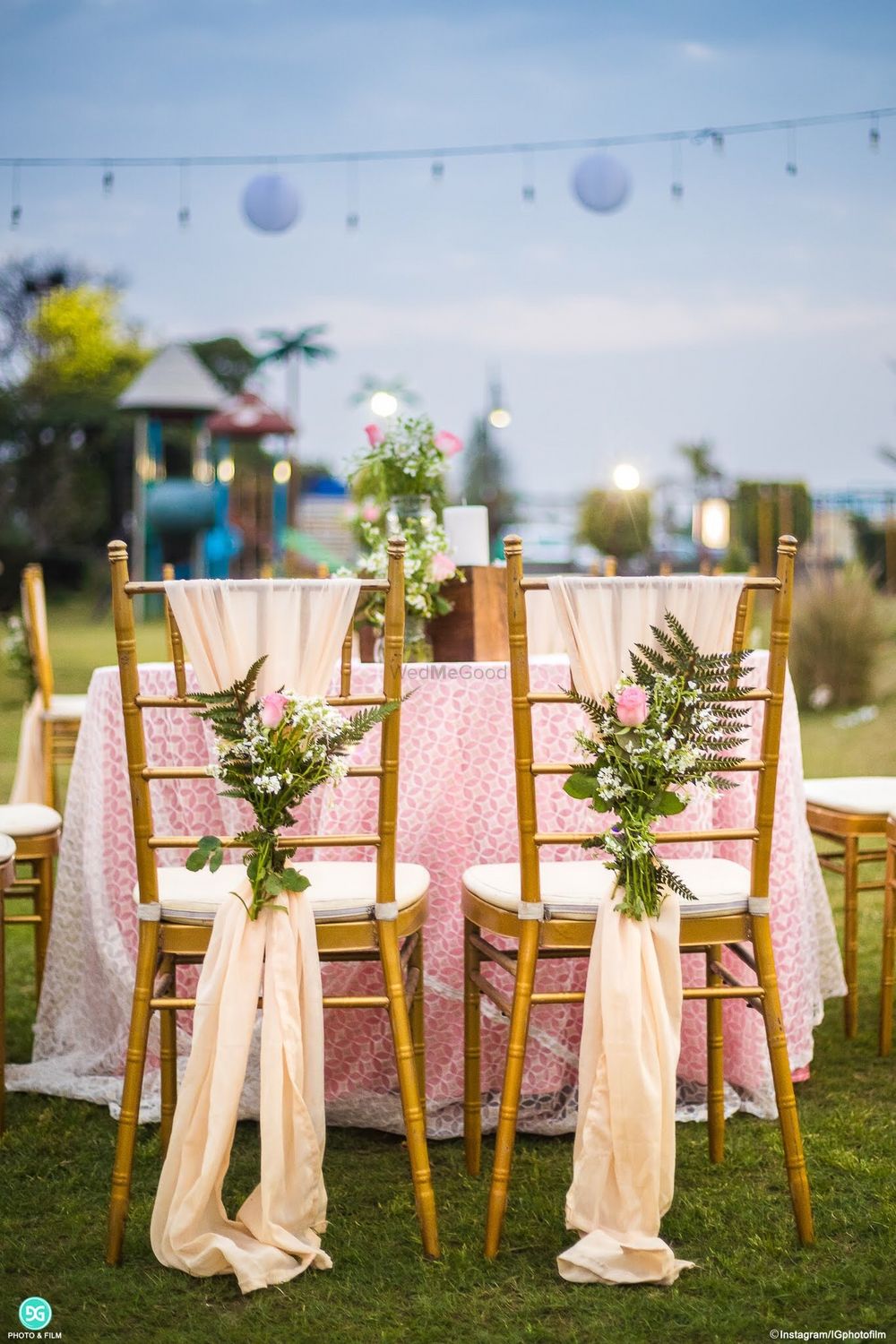 Photo of Floral chair decor idea for engagement