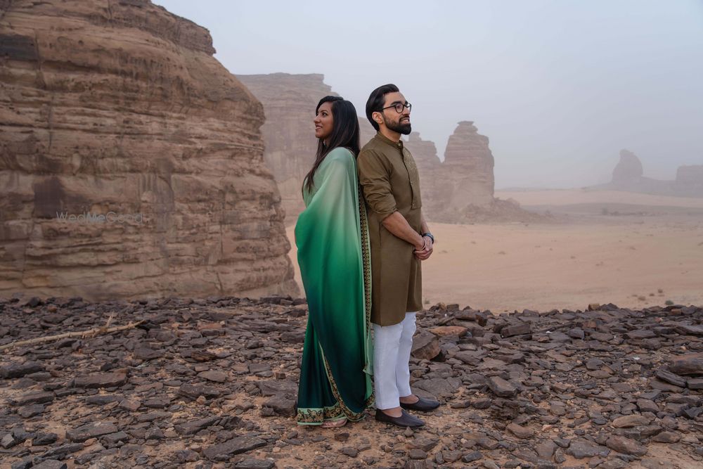 Photo From Anju & Mohit’s Exotic Pre Wedding in Al Ula, Saudi Arabia - By Moments by Draw