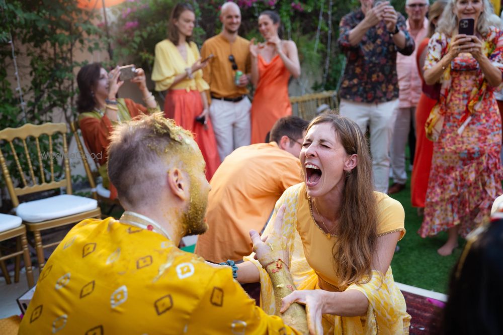 Photo From Jahanvi & Paul’s Haldi - By Moments by Draw